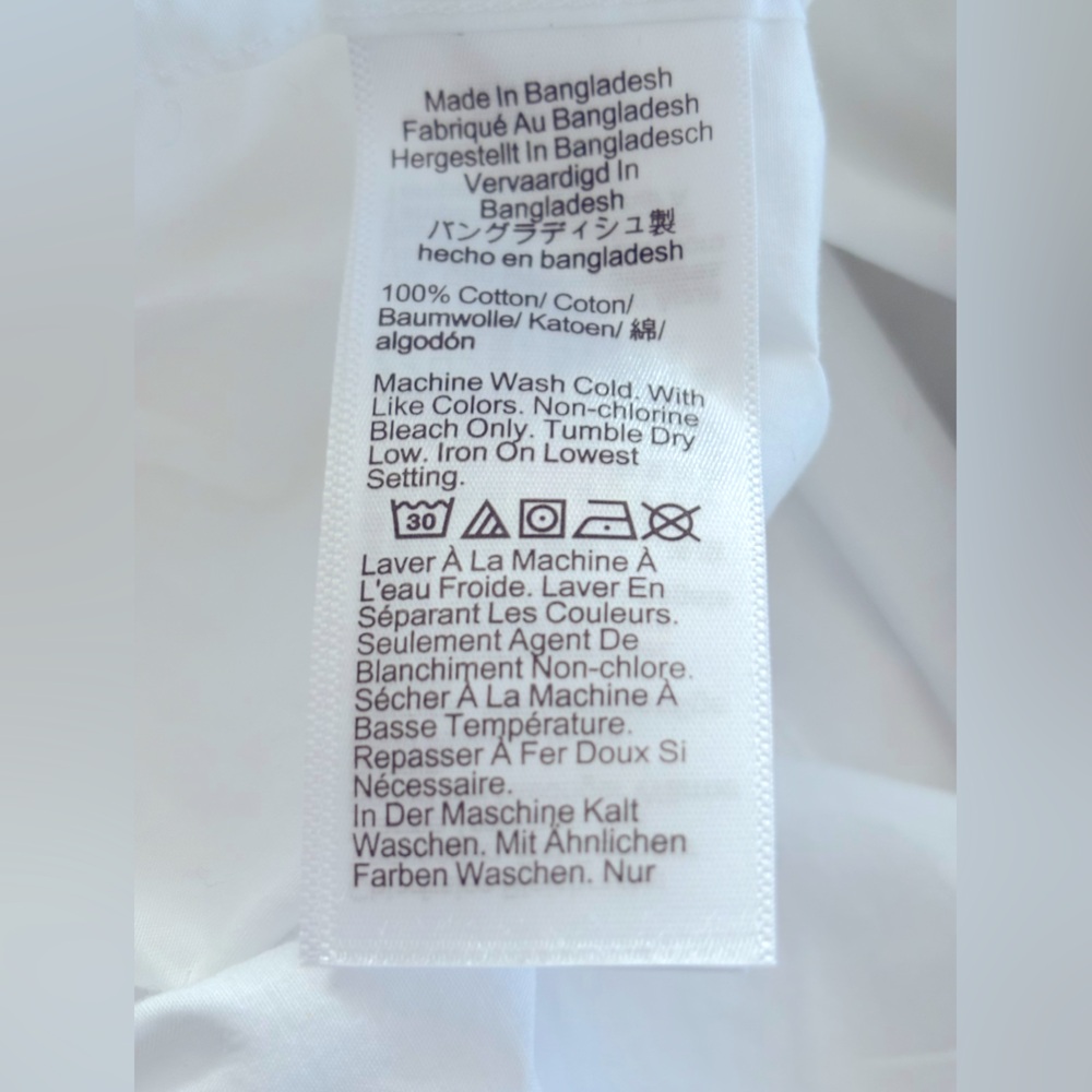 J.Crew White Poplin Boxer NWOT - Picture 5 of 9